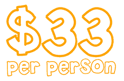 $33 per person $33 per person